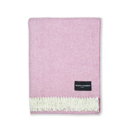 Daydreams - Merino Lambswool Throw - Soft Pink