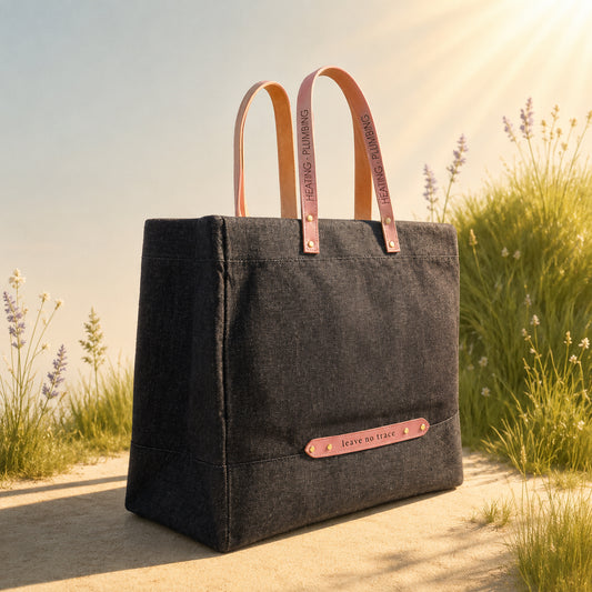 "Leave No Trace" tote bag - Pink