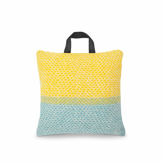 Waterproof Outdoor Cushion in Pure New Wool - Down By The Lake