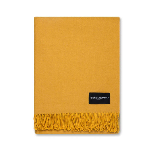 Daydreams - Merino Lambswool Throw - Sunflower Yellow