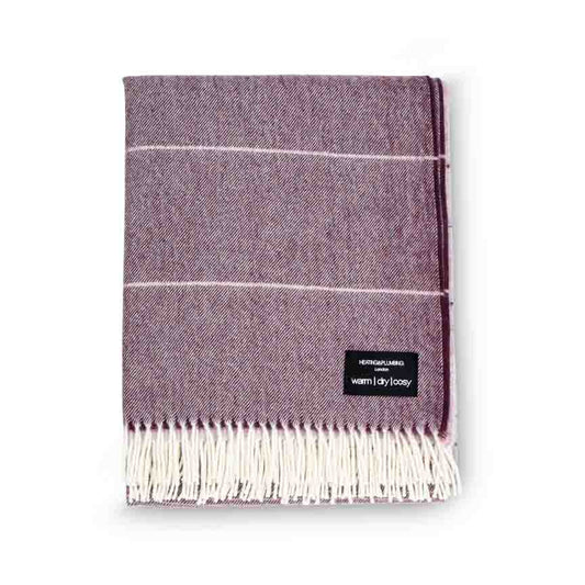 Wonderland - Alpaca & Merino Lambswool Blanket - Purple