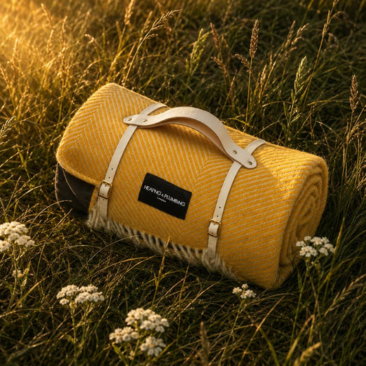 Pure new wool picnic blanket - Somerset Dusk