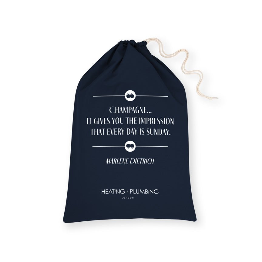 Cotton Gift Bag - Marlene Dietrich - Heating & Plumbing London -