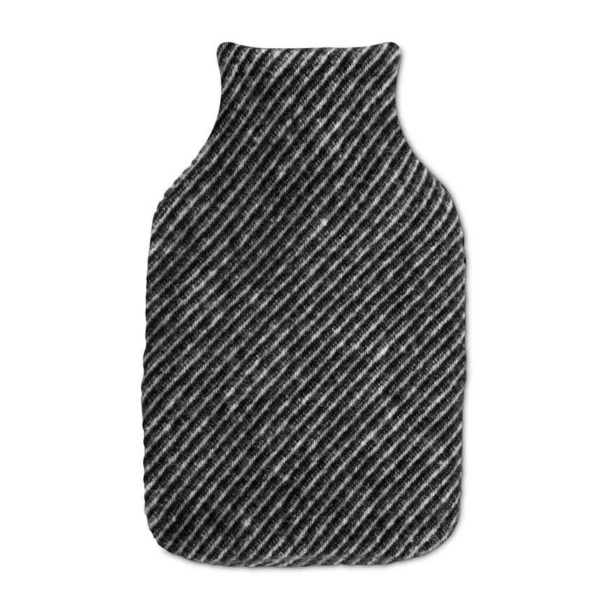Evening Tales - Pure New Wool Hot Water Bag - Black - Heating & Plumbing London -