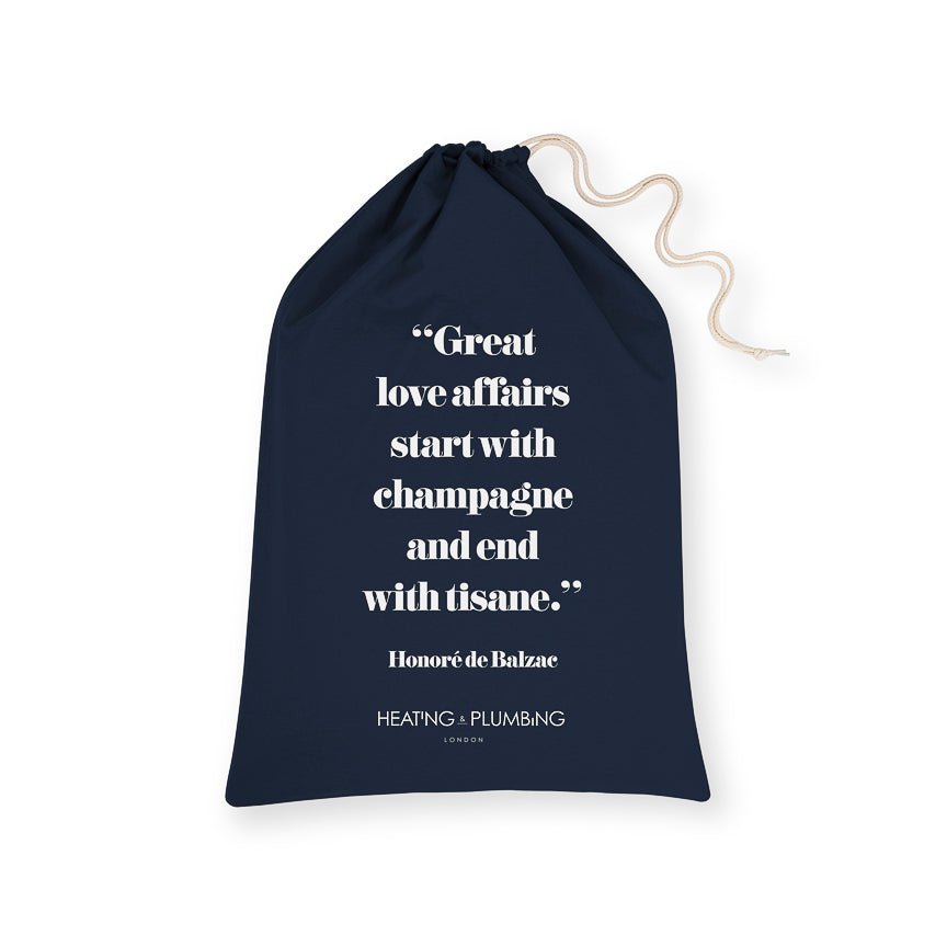 "Happy Go Sparkly" Champagne Bucket - Cream Leather Strap - Heating & Plumbing London -