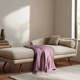 Daydreams - Merino Lambswool Throw - Soft Pink