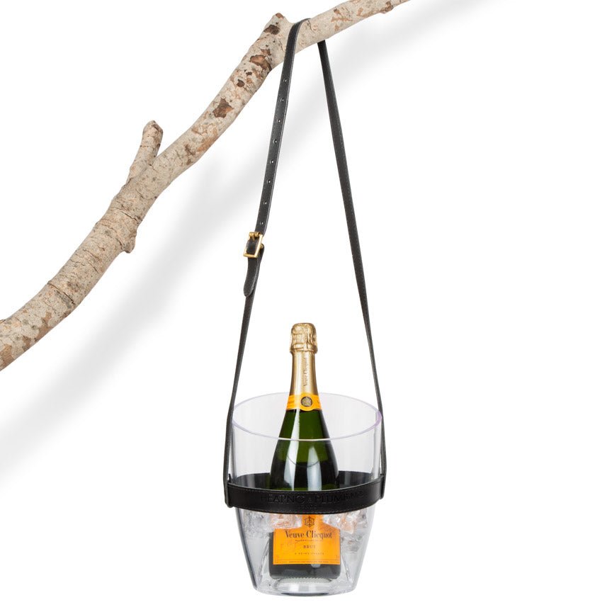 "Keep Your Cool" Champagne Bucket - Black Leather strap - Heating & Plumbing London -