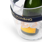 "Keep Your Cool" Champagne Bucket - Navy Blue Leather strap - Heating & Plumbing London -