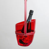 "Keep Your Cool" Champagne Bucket - Transparent Red - Heating & Plumbing London -