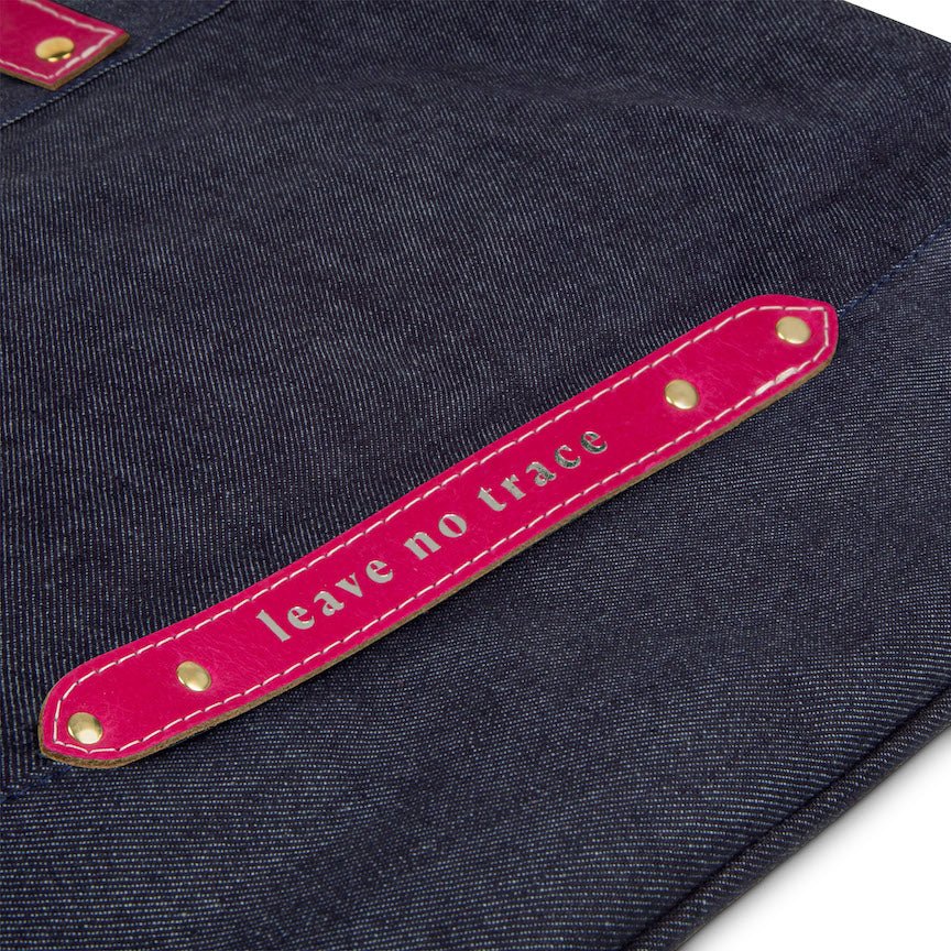 "Leave No Trace" tote bag - Fuchsia - Heating & Plumbing London -