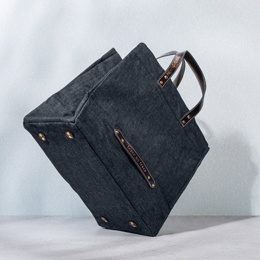 "Leave No Trace" tote bag - Navy Blue - Heating & Plumbing London -