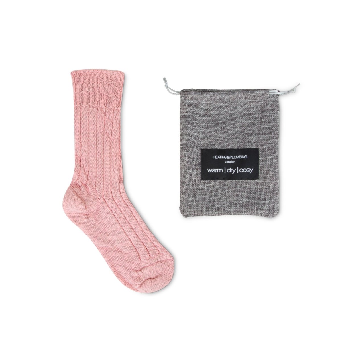 Luxury lounge socks in alpaca - Light pink - Heating & Plumbing London - Alpaca Bed Socks