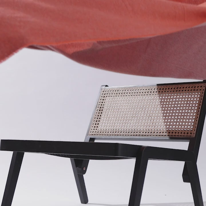 Love Stories - 100% Cashmere Blanket - Tangerine
