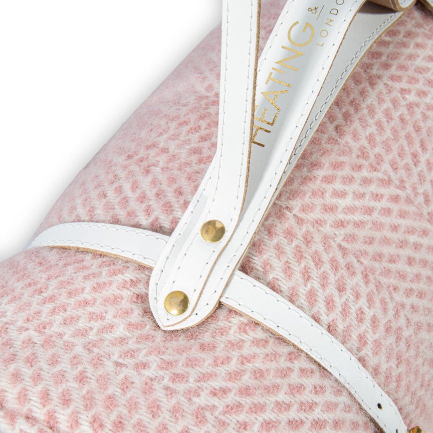 Pure new wool picnic blanket - Dusky Pink - Heating & Plumbing London - Picnic Blanket