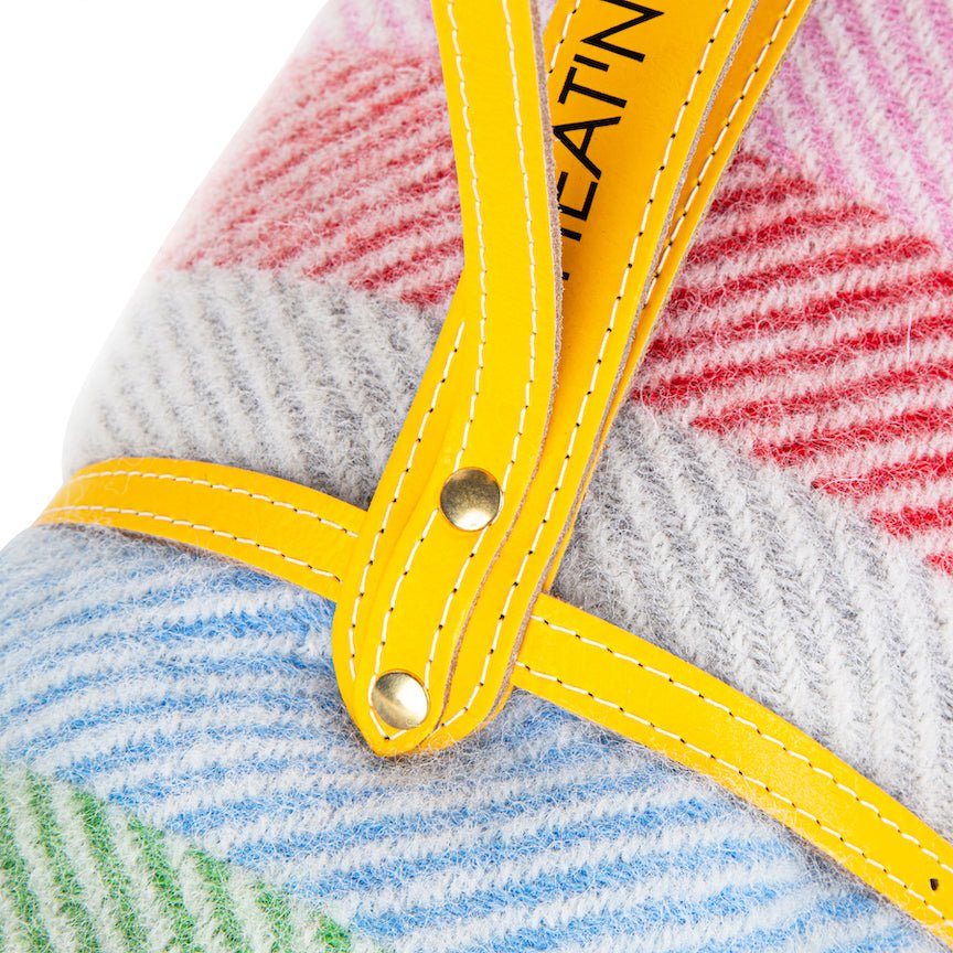 Pure new wool picnic blanket - Rainbow - Heating & Plumbing London - Picnic Blanket