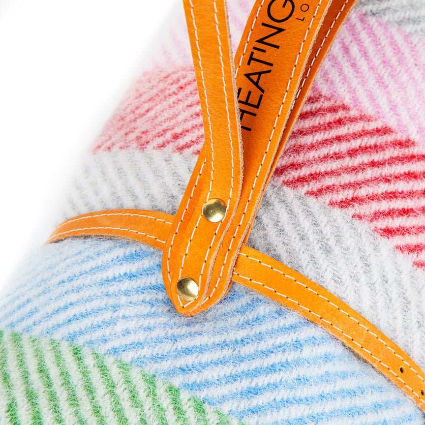 Pure new wool picnic blanket - Rainbow - Heating & Plumbing London - Picnic Blanket