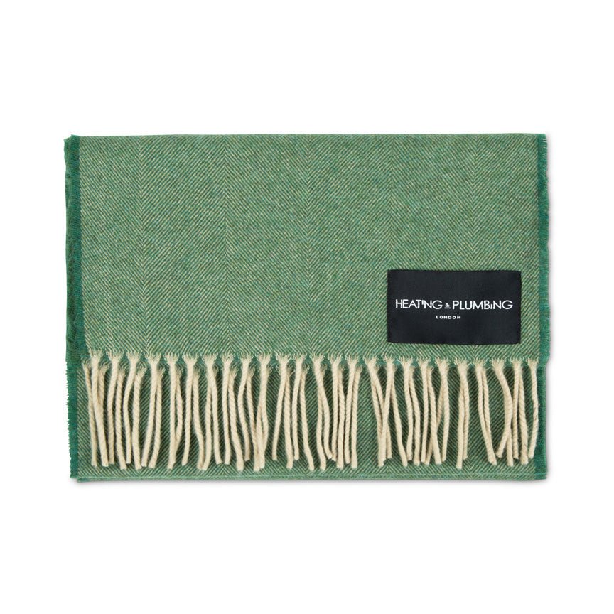 The Eternal Edition - 100% Cashmere Scarf - Fern Green - Heating & Plumbing London -