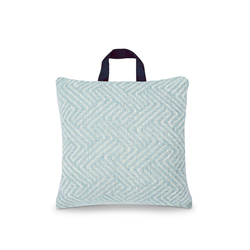 Waterproof Outdoor Cushion in Pure New Wool - Lollypop Duck Egg - Heating & Plumbing London -