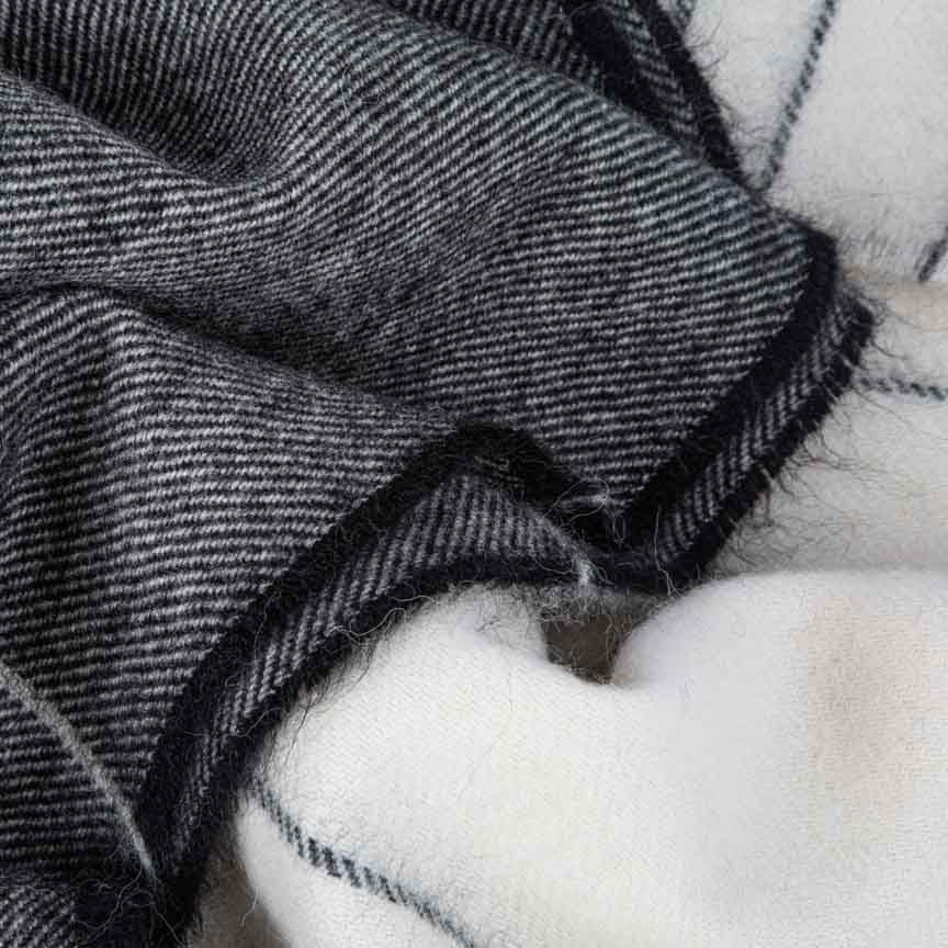 Wonderland - Alpaca & Merino Lambswool Blanket - Carbon Grey - Heating & Plumbing London - Throw