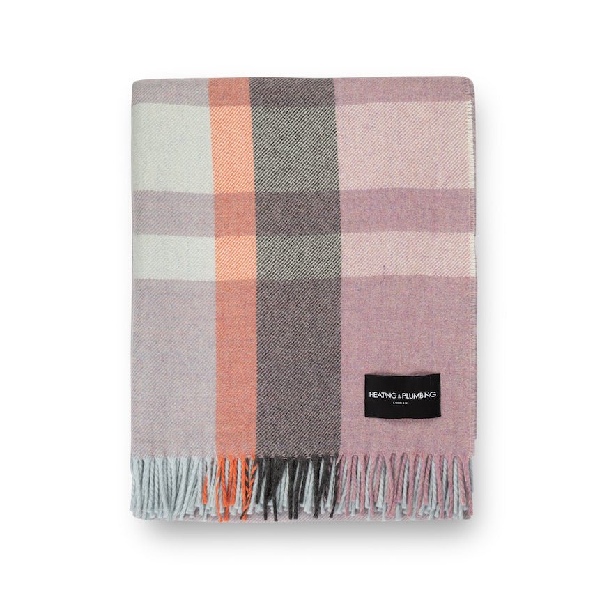 Wonderland - Alpaca & Merino Lambswool Blanket - Contemporary Soft Pink - Heating & Plumbing London - Throw