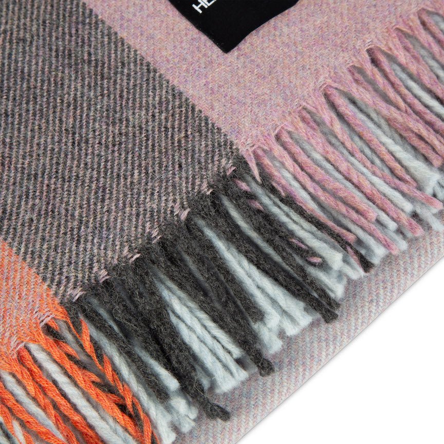 Wonderland - Alpaca & Merino Lambswool Blanket - Contemporary Soft Pink - Heating & Plumbing London - Throw