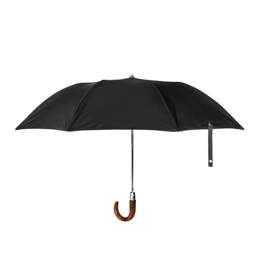 British Folding Umbrella  - Black/Charcoal Grey 864