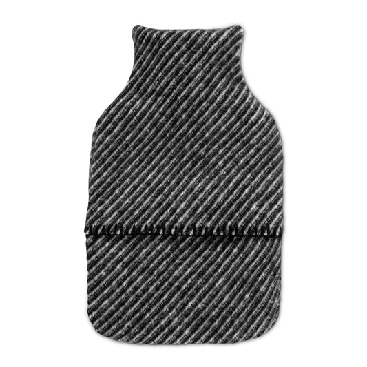 Evening Tales - Pure New Wool Hot Water Bag - Black 864