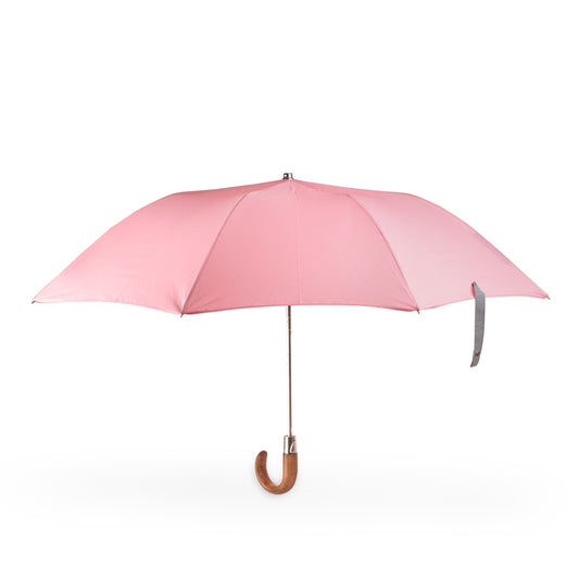British Folding Umbrella  - Pink/Grey 864
