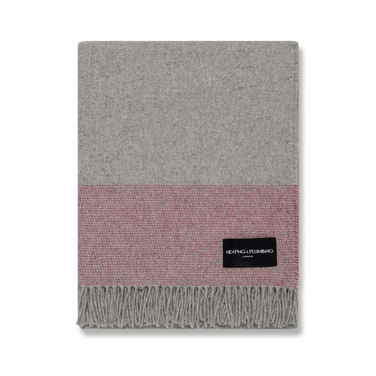 Soft Whispers - Cashmere & Merino Lambswool Blanket - Pink Haze 864