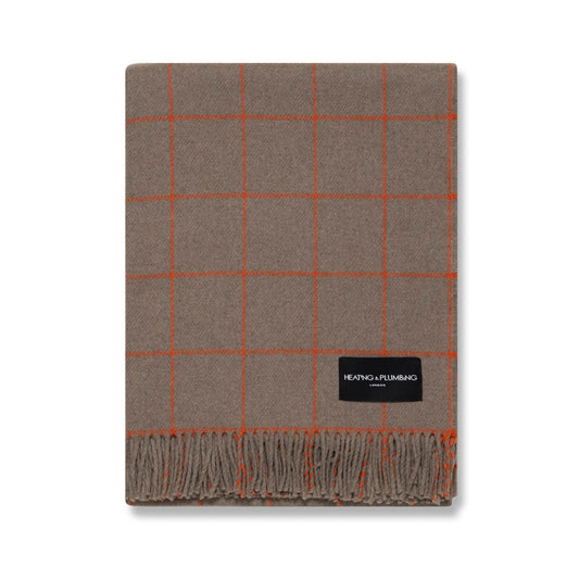 Soft Whispers - Cashmere & Merino Lambswool Blanket - Candied Orange 864