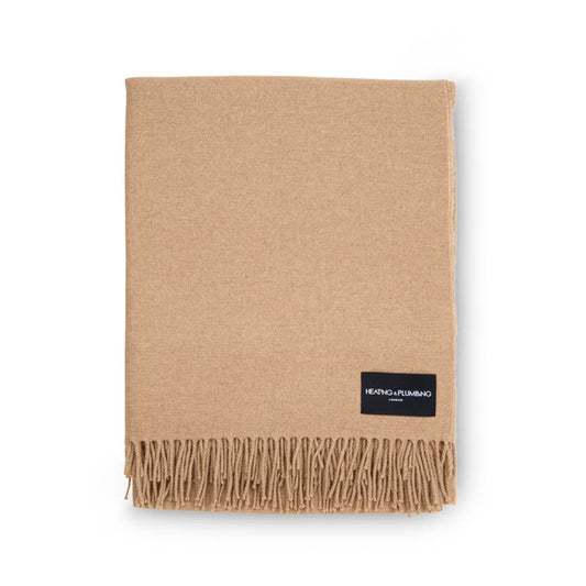 Love Stories - 100% Cashmere Blanket - Toasted Oats
