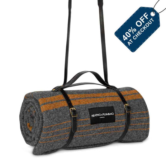 The Wool & Wax Edition Picnic Blanket - City Orange