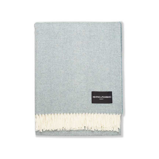 Daydreams - Merino Lambswool Throw - Light Blue
