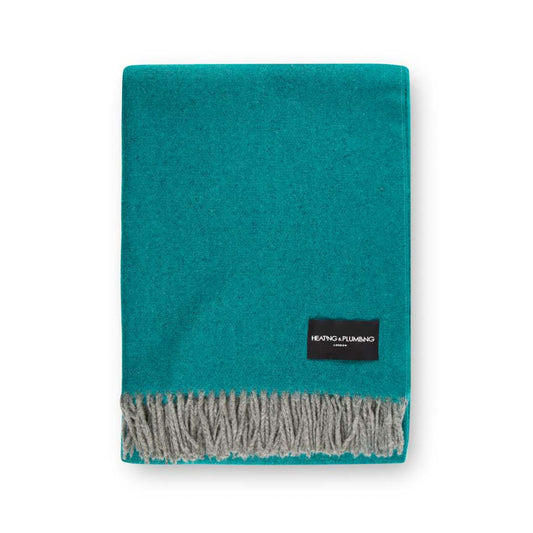 Daydreams - Merino Lambswool Throw - Deep Sea Green