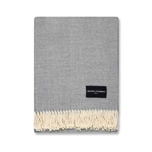 Daydreams - Merino Lambswool Throw - Soft Grey