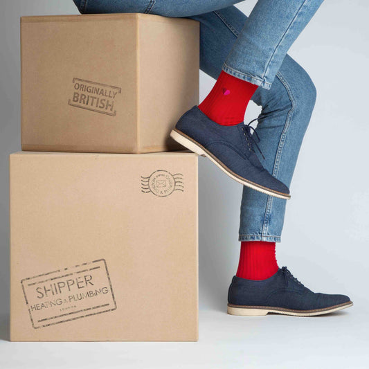 Secret Love Dress Socks - Red