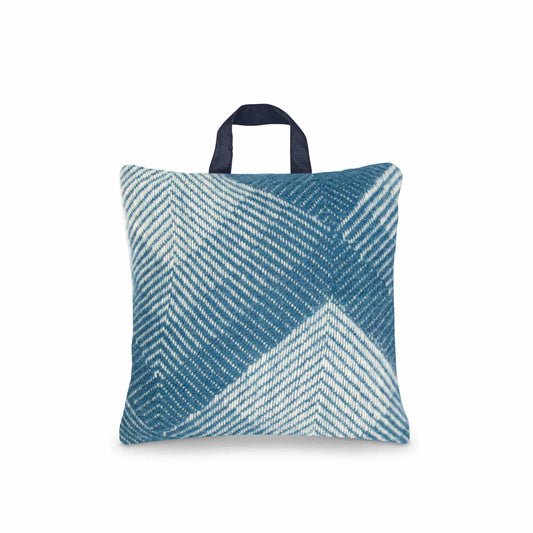 Blue swinging London cushion 3600