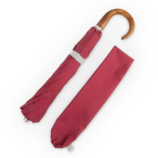 British Folding Umbrella - Burgundy/Grey - Heating & Plumbing London - British Umbrella