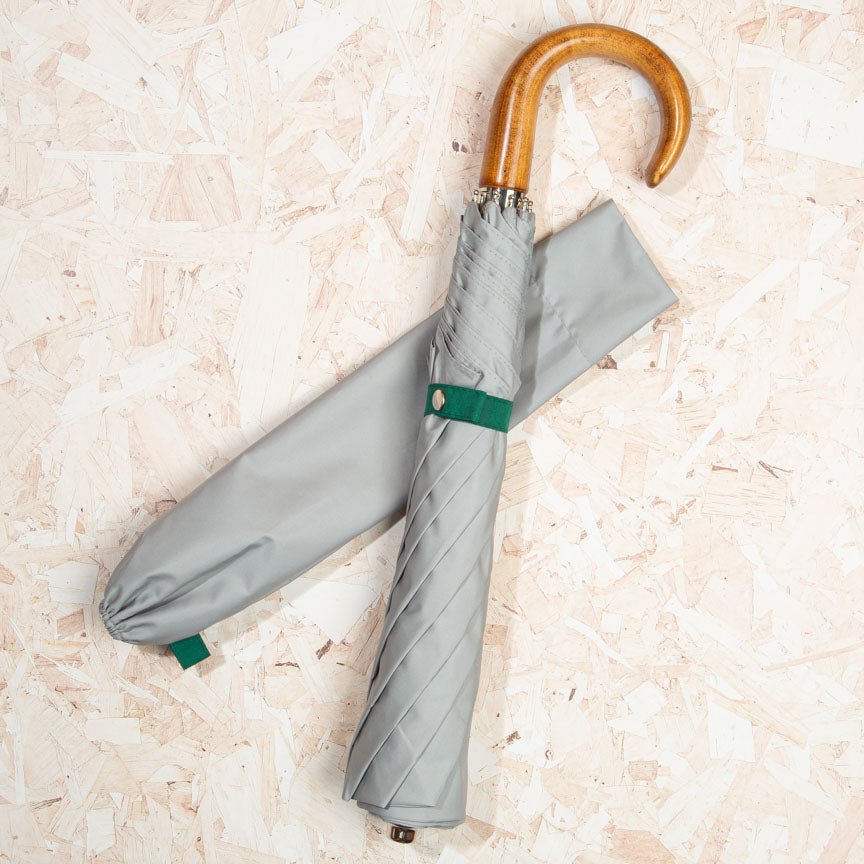 British Folding Umbrella - Grey/Green - Heating & Plumbing London - British Umbrella