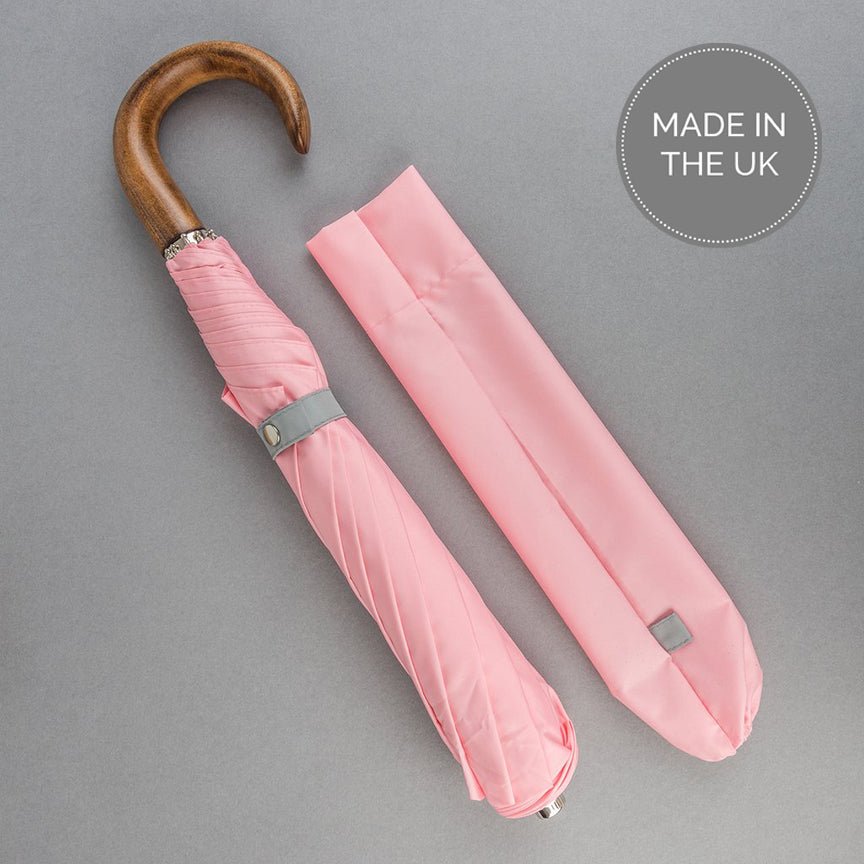 British Folding Umbrella - Pink/Grey - Heating & Plumbing London - British Umbrella