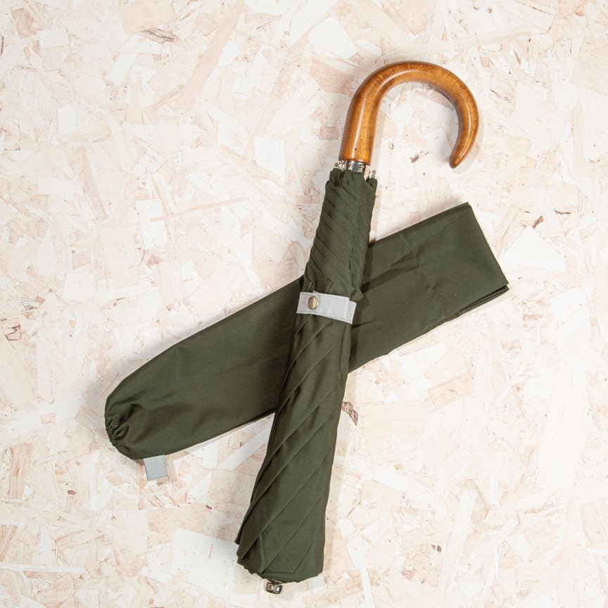 British Folding Umbrella - Racing Green/Grey - Heating & Plumbing London - British Umbrella