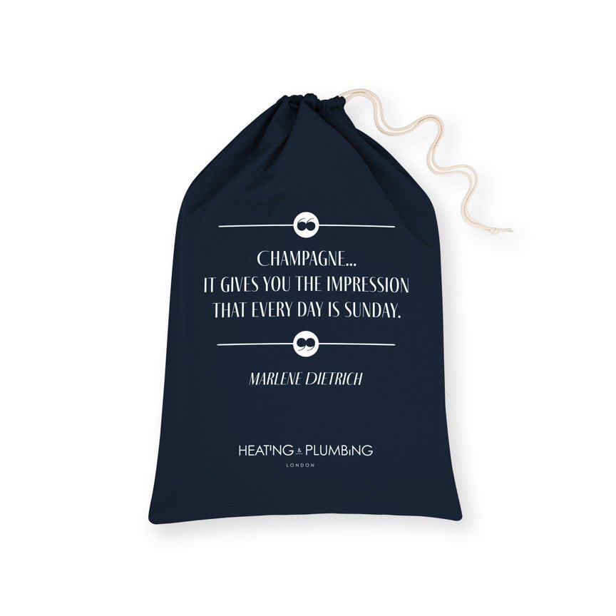 Cotton Gift Bag - Marlene Dietrich - Heating & Plumbing London - 