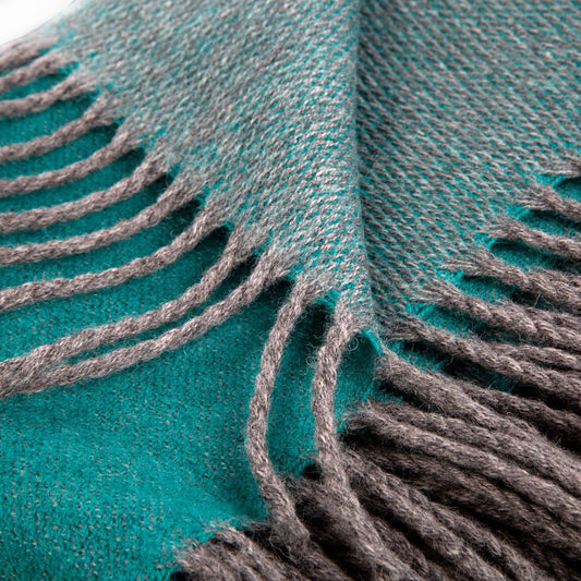 Daydreams - Merino Lambswool Throw - Deep Sea Green - Heating & Plumbing London - Throw