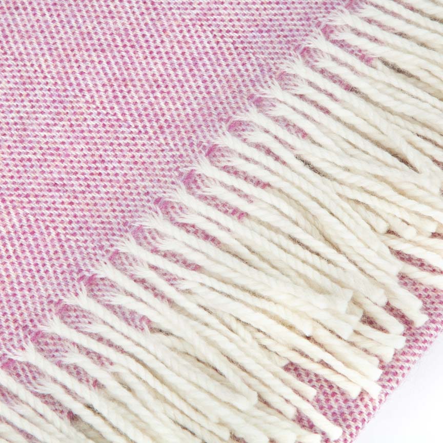 Daydreams - Merino Lambswool Throw - Soft Pink - Heating & Plumbing London - Throw