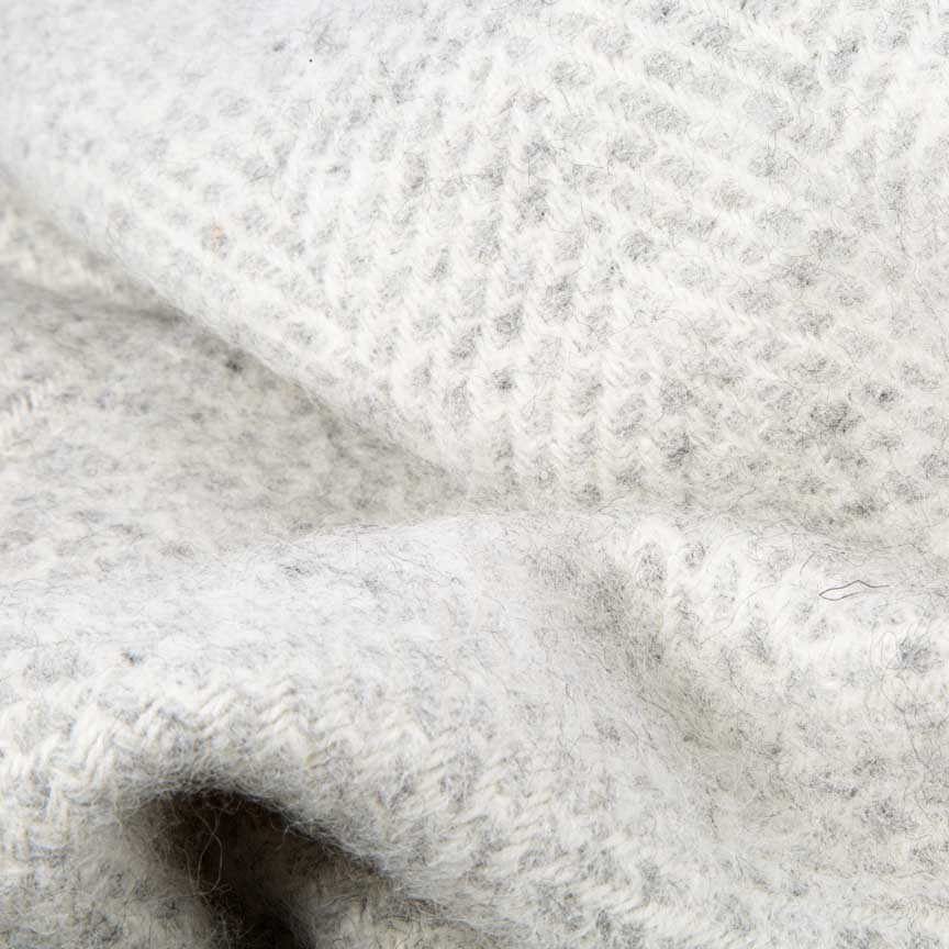 Evening Tales - Pure New Wool Blanket - Fluffy - Light Grey - Heating & Plumbing London - Throw