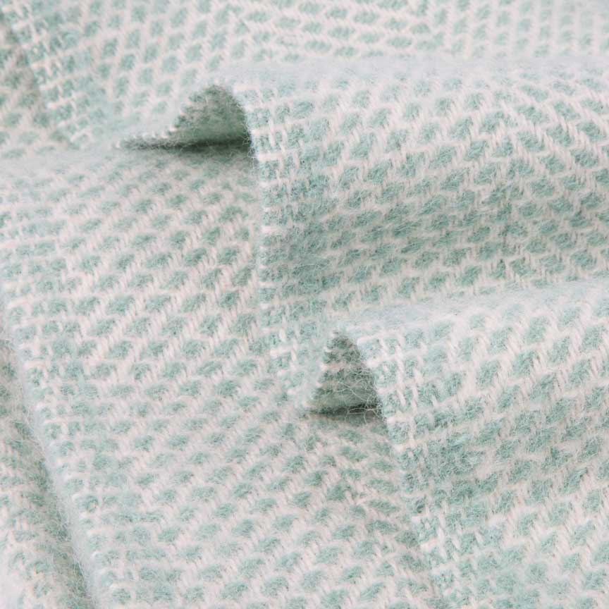 Evening Tales - Pure New Wool Blanket - Fluffy - Mint Blue - Heating & Plumbing London - Throw