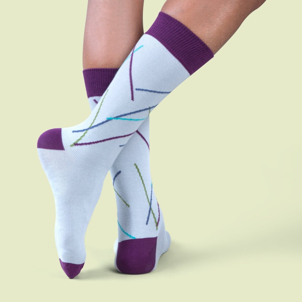 Eye Candy dress socks / Light grey - Heating & Plumbing London - Dress Socks