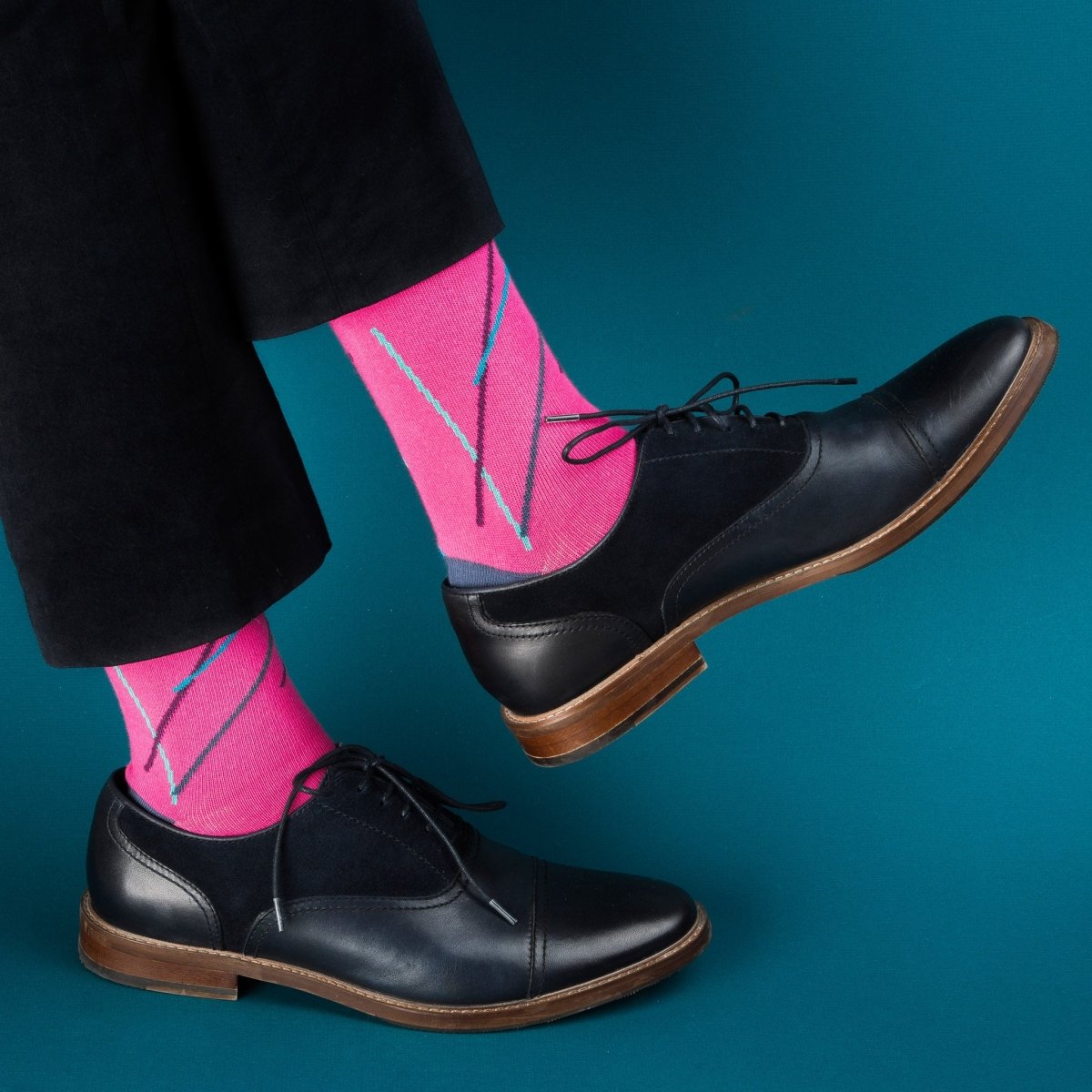 Eye Candy dress socks / Pink - Heating & Plumbing London - Dress Socks