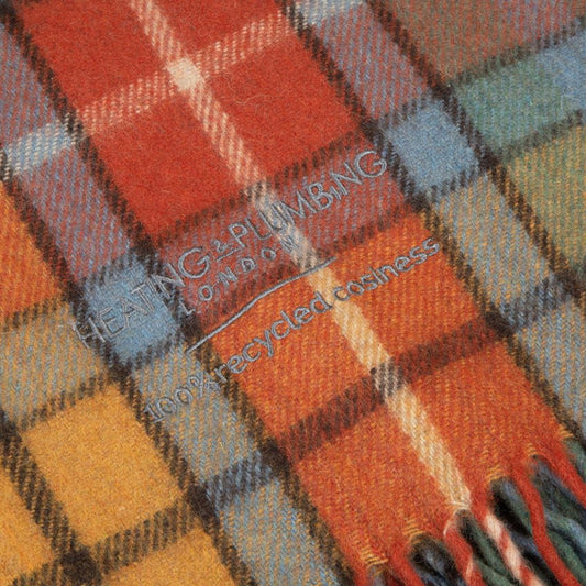 Highland Dreams - Recycled Wool Blanket - Antique Buchanan Tartan - Heating & Plumbing London - Throw