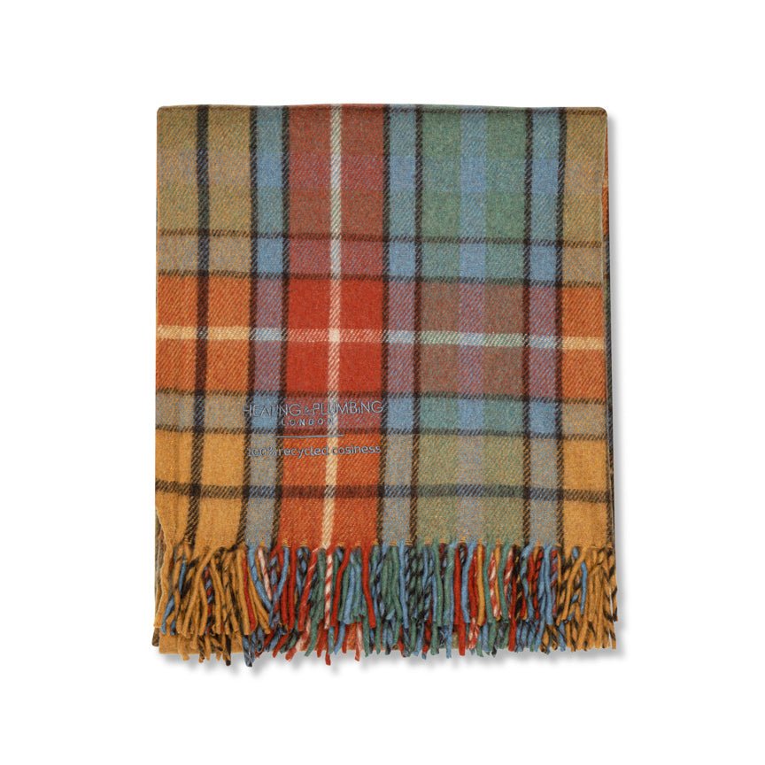 Highland Dreams - Recycled Wool Blanket - Antique Buchanan Tartan - Heating & Plumbing London - Throw